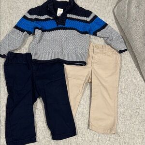 Kids Blue and Gray Sweater & Pants